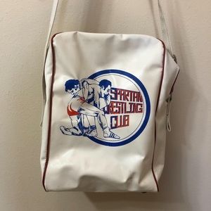 Vintage Spartan Wrestling Club Gym Bag